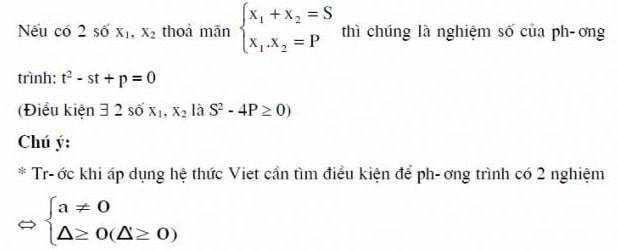 Định lý Vi-et đảo