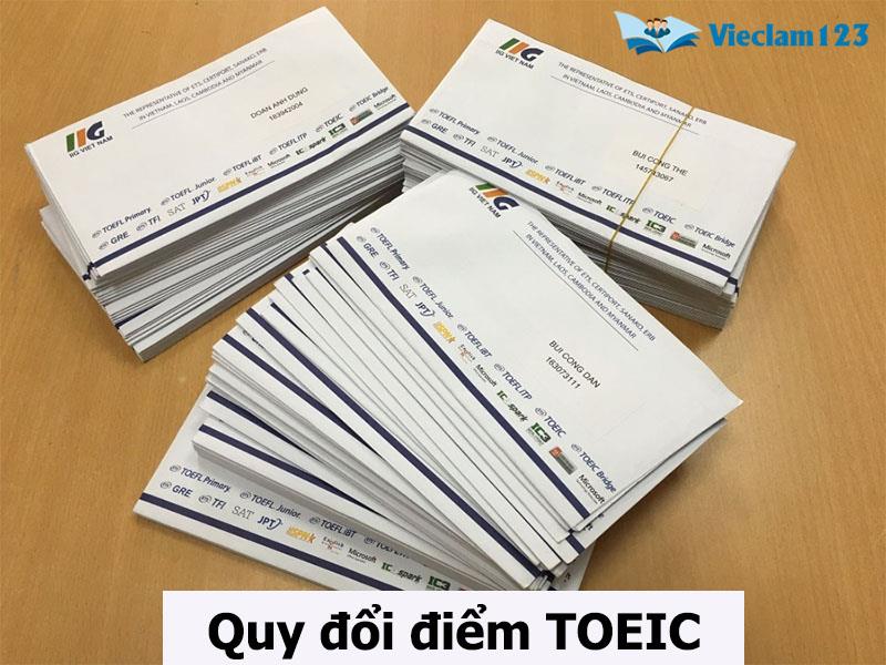 Quy đổi điểm TOEIC Quy đổi điểm TOEIC