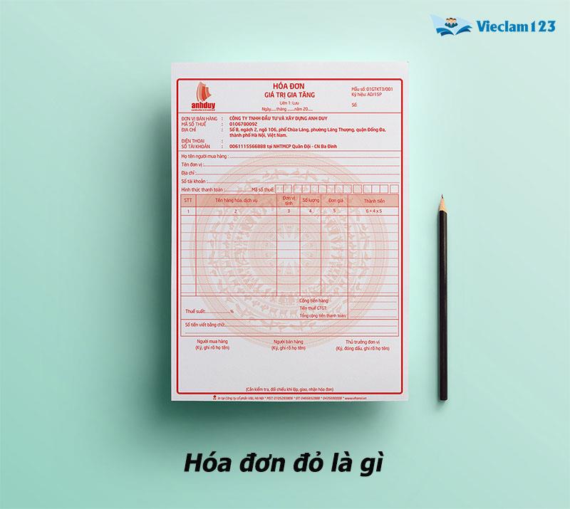 Hóa đơn đỏ là gì
