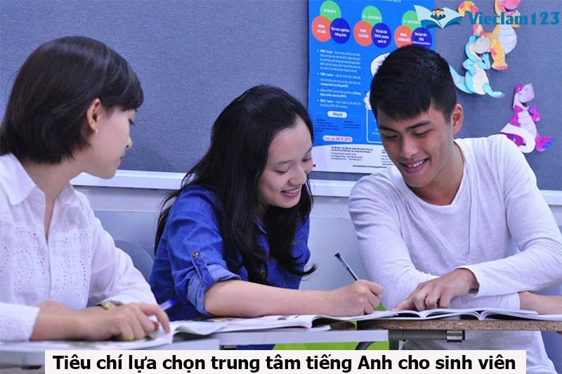 trung tâm tiếng Anh cho sinh viên