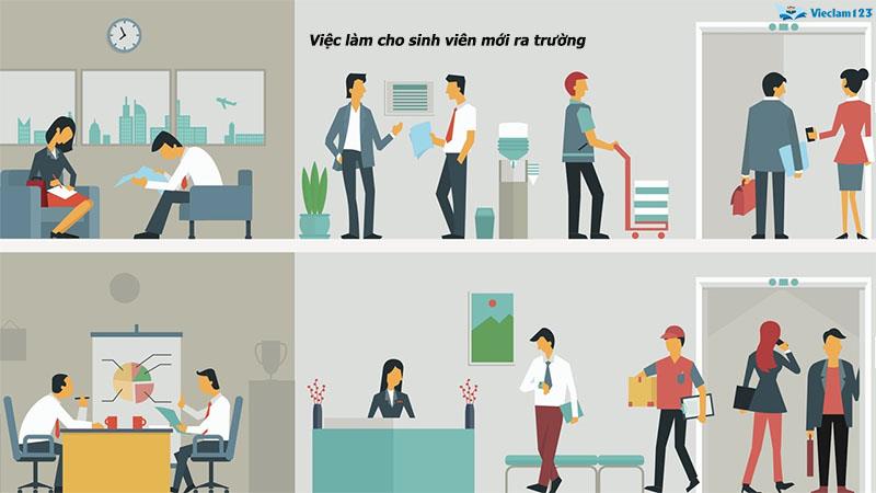 việc làm cho sinh viên mới ra trường