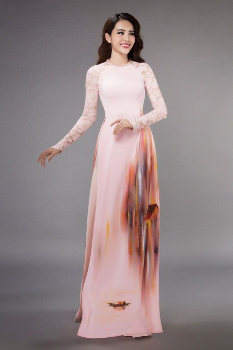 chiếc áo dài được thiết kế đẹp mắt