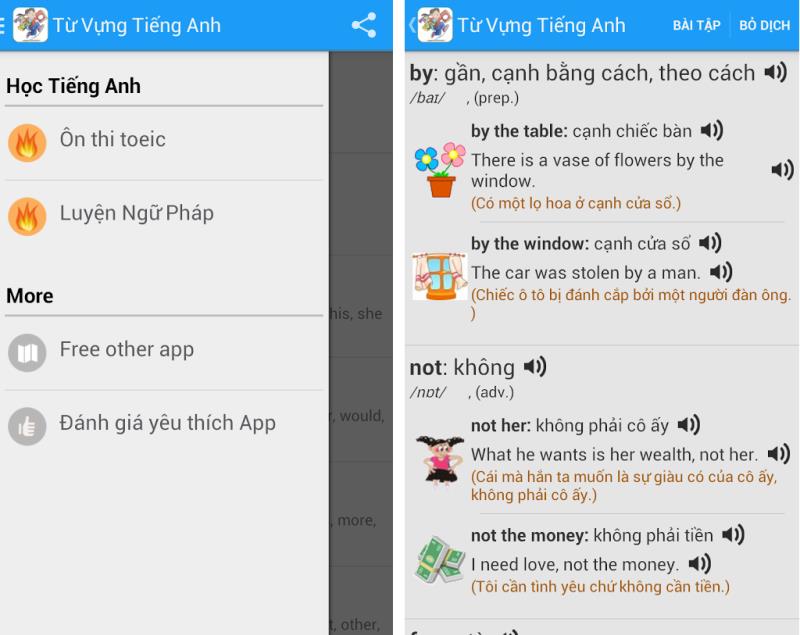 app học tiếng Anh miễn phí