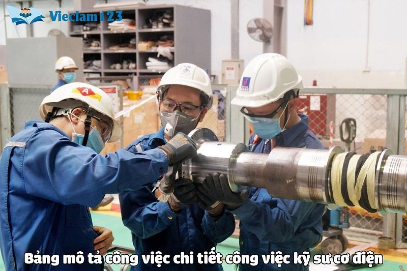 Mô tả công việc của kỹ sư cơ điện Mô tả công việc của kỹ sư cơ điện