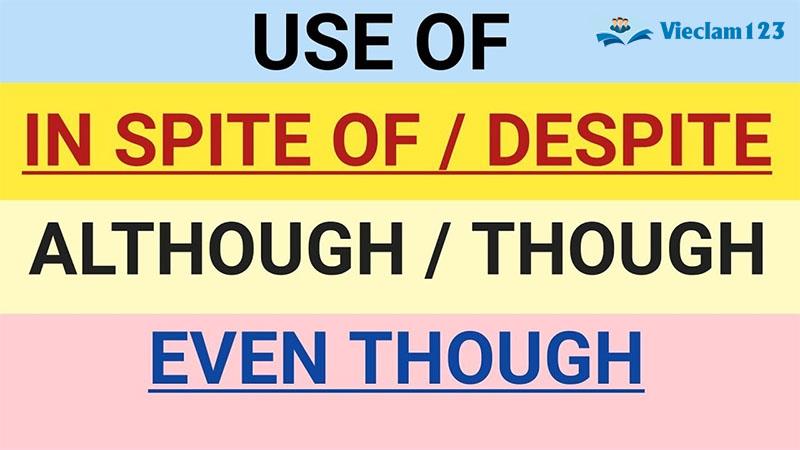 Cách dùng Although Cách dùng Although