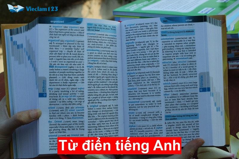 Cách sử dụng từ điển tiếng Anh