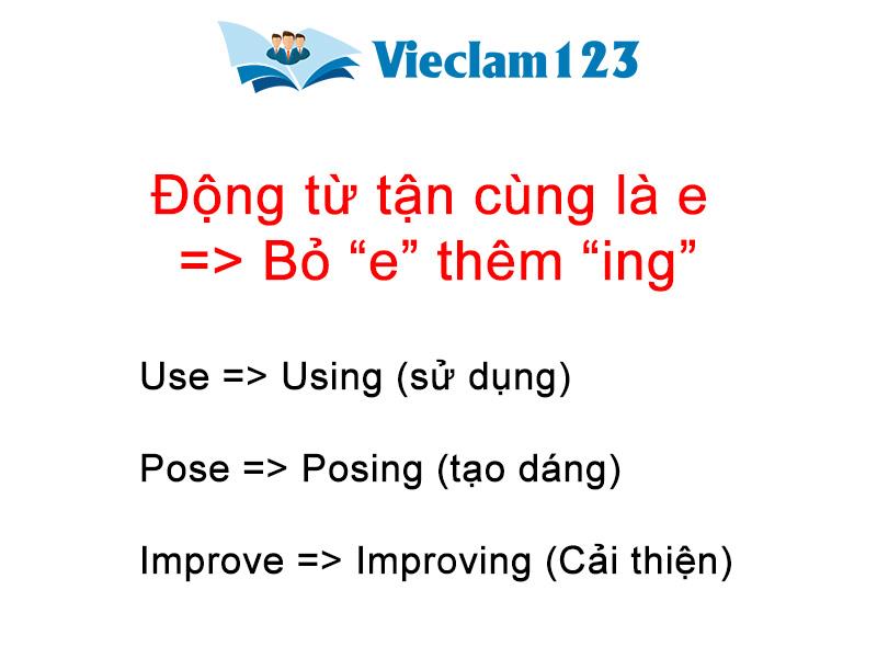 Quy tắc thêm đuôi ing cho động từ tiếng anh Quy tắc thêm đuôi ing cho động từ tiếng anh