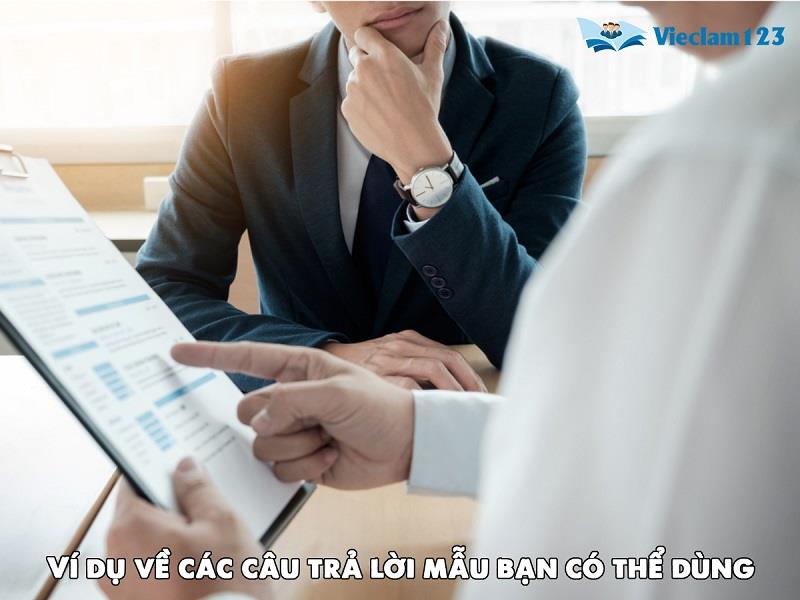 Ví dụ về các câu trả lời mẫu bạn có thể dùng Ví dụ về các câu trả lời mẫu bạn có thể dùng