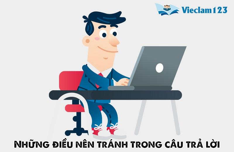 Những điều nên tránh trong câu trả lời của bạn