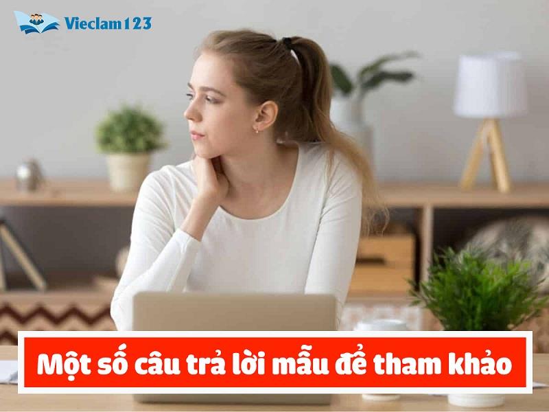 Một số câu trả lời mẫu để tham khảo