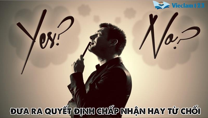 Quyết định chấp nhận hay từ chối lời mời nhận việc Quyết định chấp nhận hay từ chối lời mời nhận việc