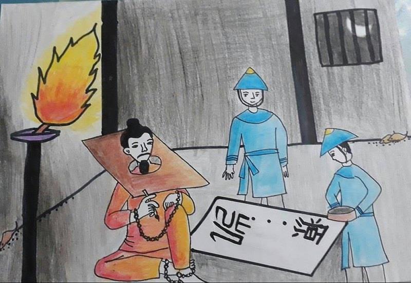 Phân tích cảnh cho chữ trong Chữ người tử tù