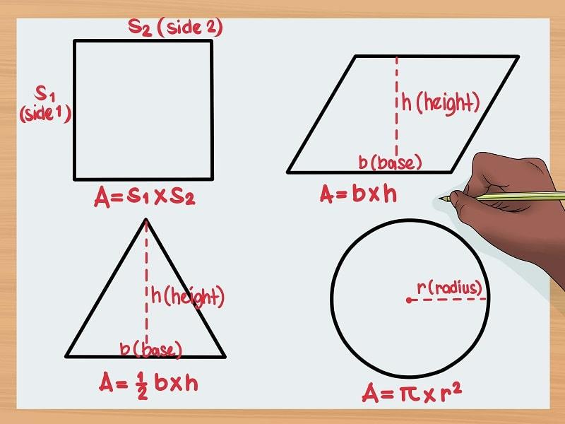 Tính chu vi của hình tam giác bằng tổng các cạnh cộng lại
