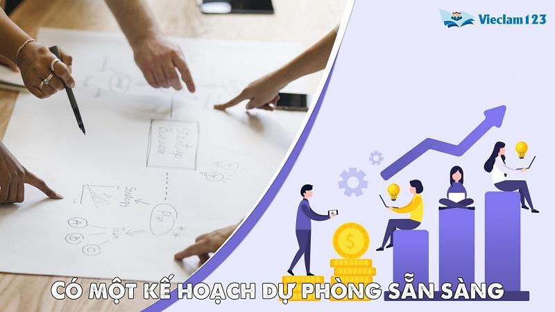 Có một kế hoạch dự phòng sẵn sàng Có một kế hoạch dự phòng sẵn sàng