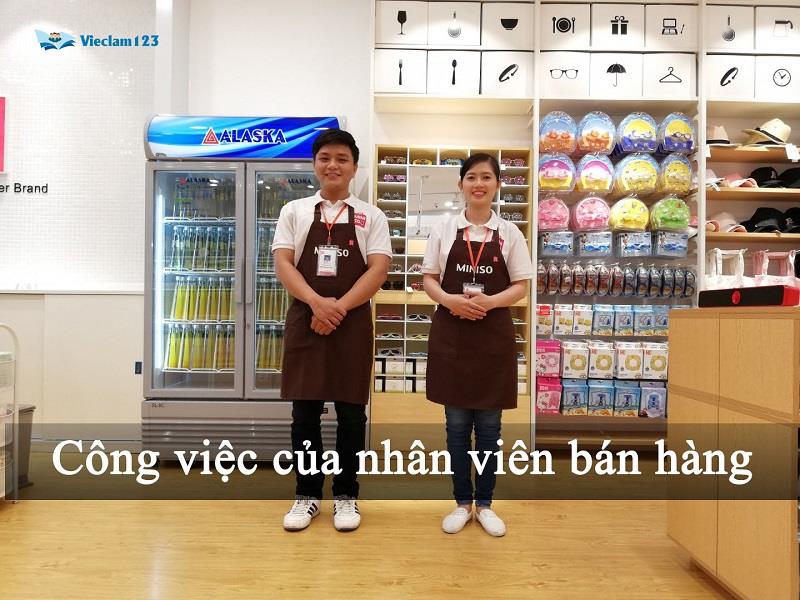 Công việc của nhân viên bán hàng