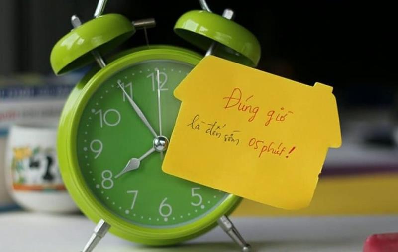 Đến sớm vào buổi dạy tiếp theo