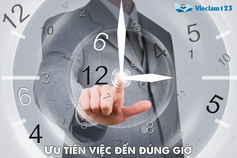 Ưu tiên việc đến đúng giờ