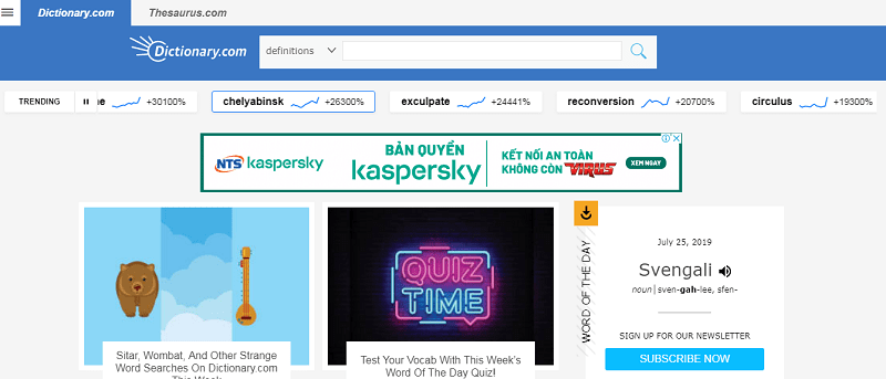 từ điển dictionary.com là từ điển rất hữu ích