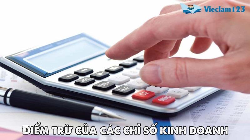 Điểm trừ của các chỉ số kinh doanh