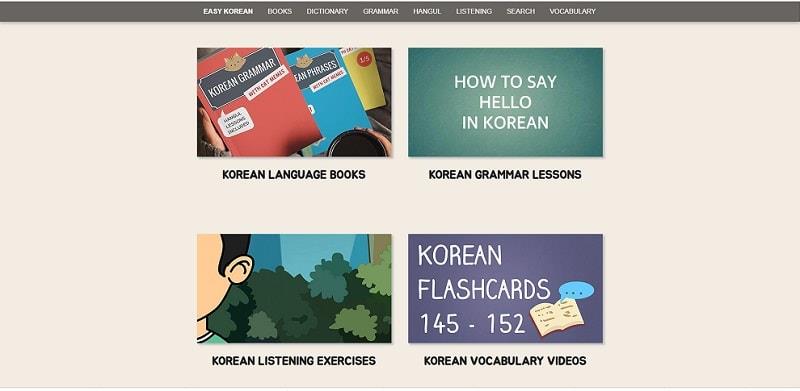 Easy-korean là một trong các trang web học tiếng hàn online hiệu quả