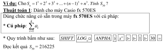 Dạng bài toán liên quan đến tính tổng
