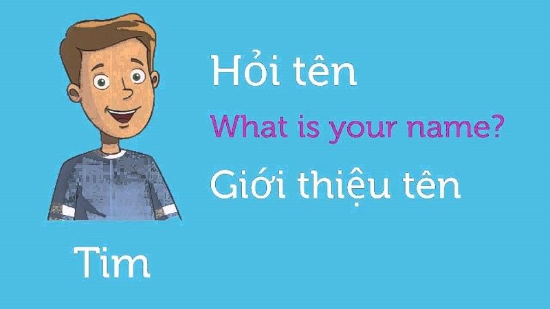 mẫu câu giới thiệu tên