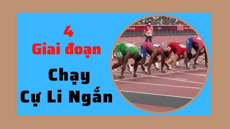 4 giai đoạn của việc chạy cự ly ngắn