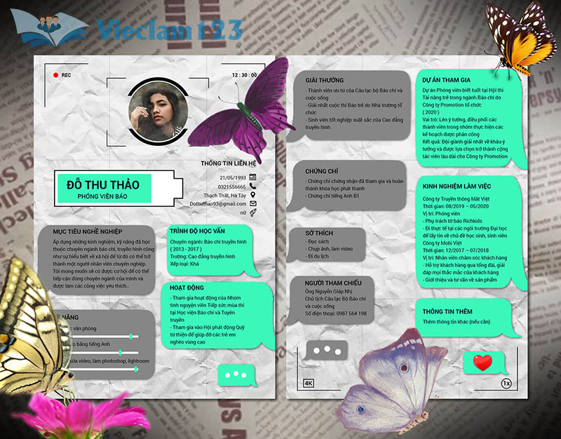 Cách viết CV xin việc báo chí truyền hình chuẩn nhất