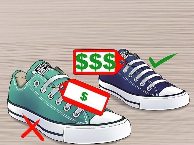 Phân biệt giày real và giày fake