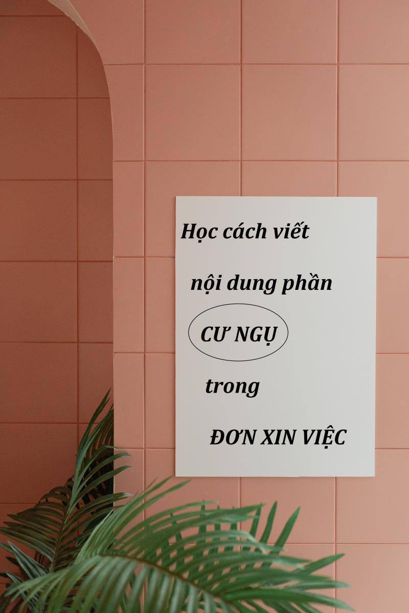 Cư ngụ trong mẫu đơn ứng tuyển viết thế nào?