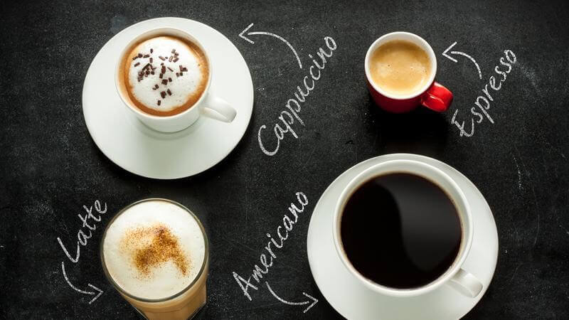 Yếu tố của cốc Americano chuẩn vị