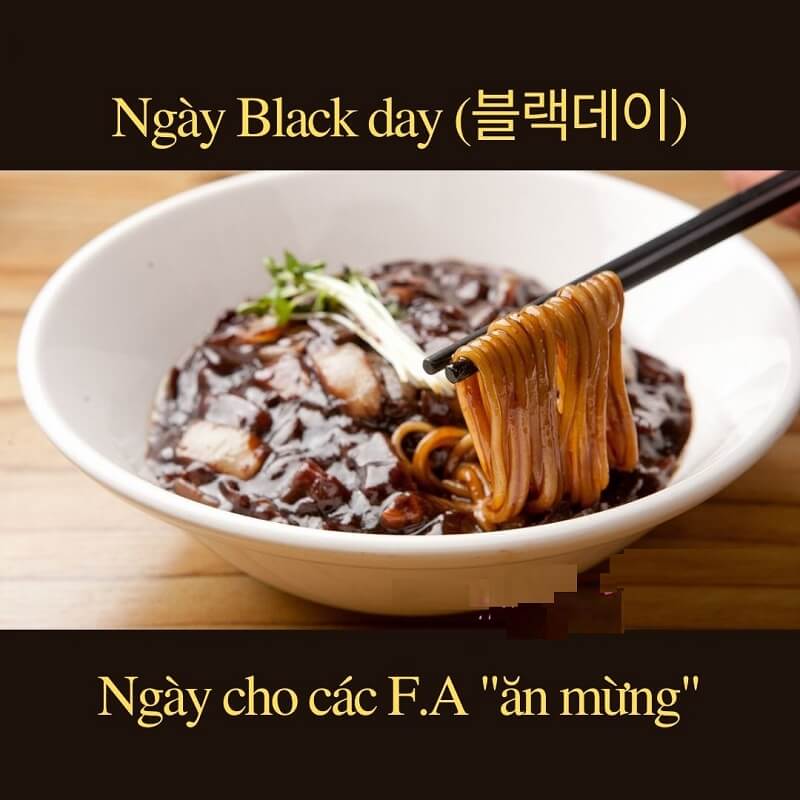 Ăn mì tương đen để mừng ngày Black Valentine