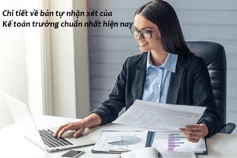 Viết bản tự nhận xét của Kế toán trưởng