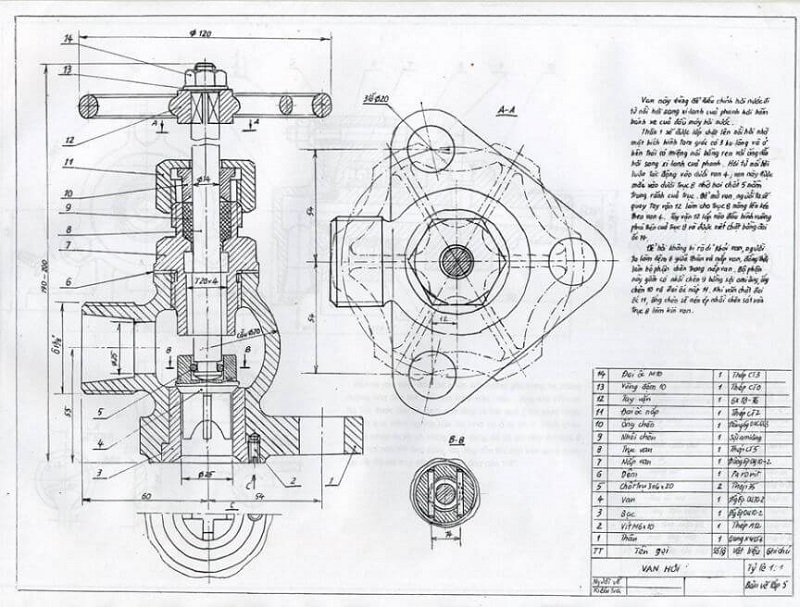 Thế nào là bản vẽ cơ khí?