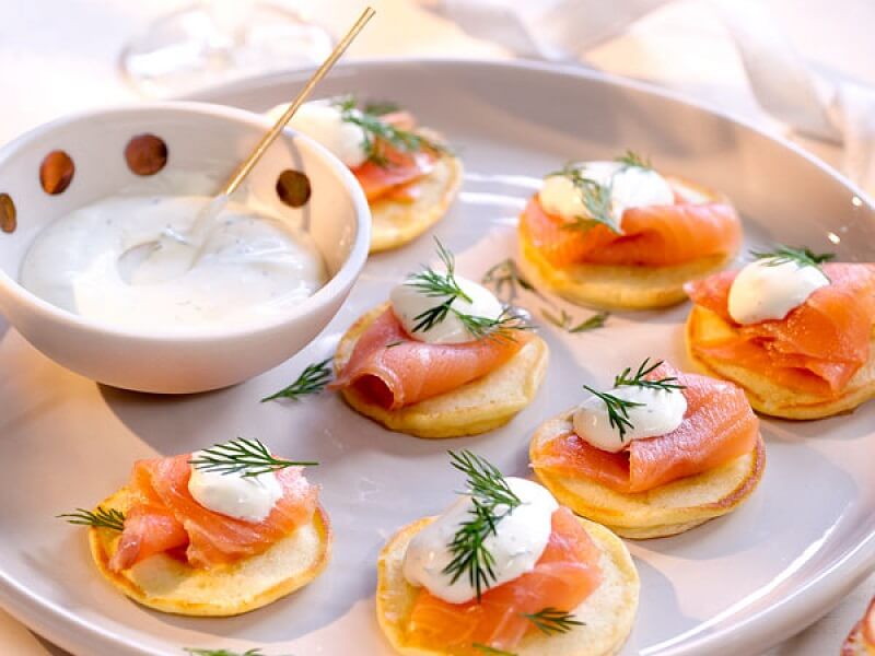 Bánh blinis được ăn trong dịp lễ đón năm mới của người Brazil