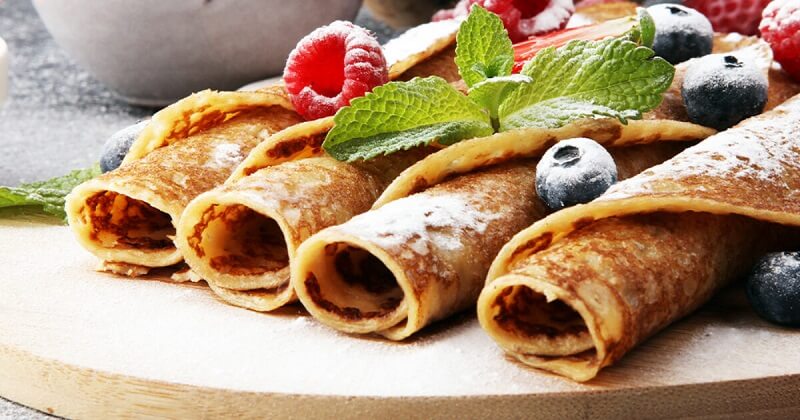 Bánh pannenkoeken có đường kính lên tới trên 30cm