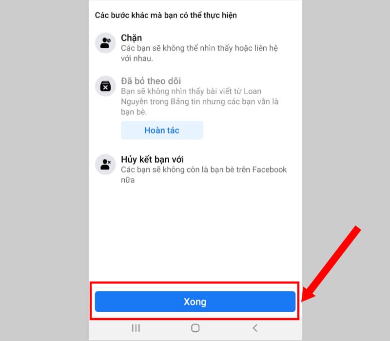 Một vài tính năng giảm hiện thị của người bị report
