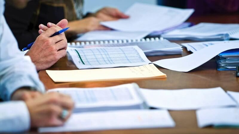 Sổ sách trong báo cáo quyết toán