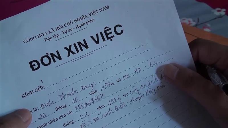 Bí quyết viết đơn xin vào Điện Máy Xanh