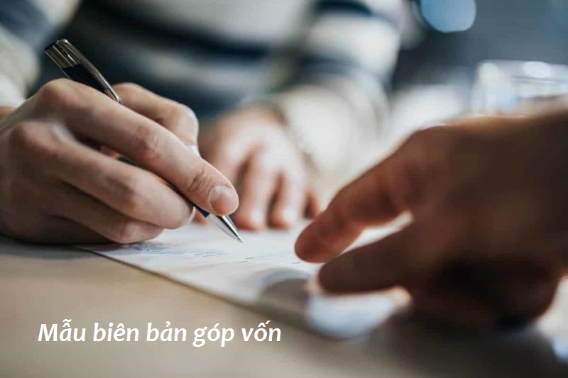 Mẫu biên bản góp vốn