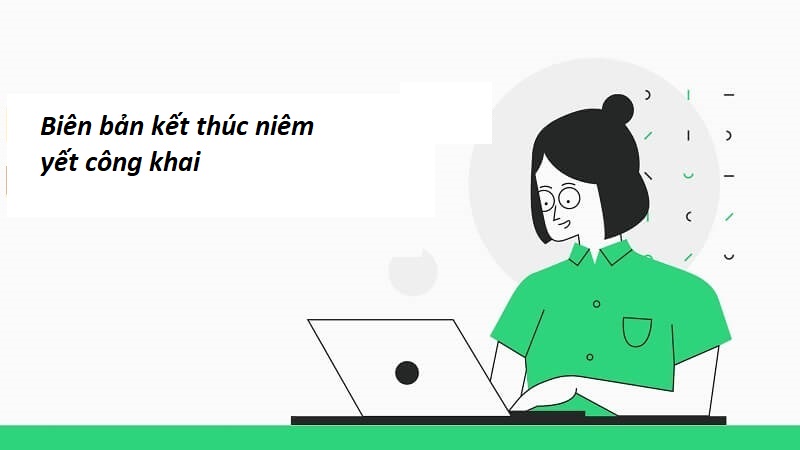 Biên bản kết thúc niêm yết công khai