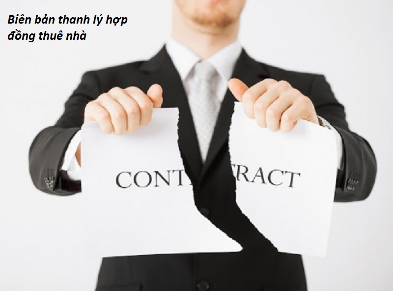 Biên bản thanh lý hợp đồng thuê nhà