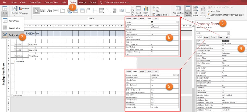 Cách tạo biểu mẫu - form 