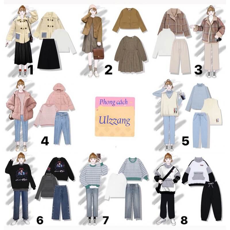 Các cách phối đồ theo chuẩn phong cách Ulzzang