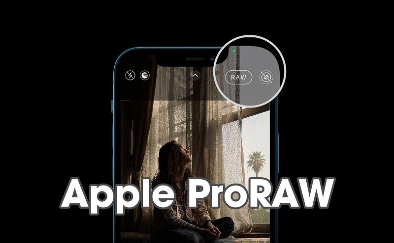 ProRAW hiển thị trực tiếp tại giao diện app camera