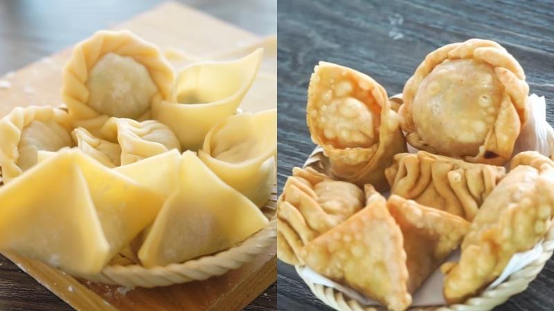 Những cách cuốn hoành thánh lạ mắt và đẹp