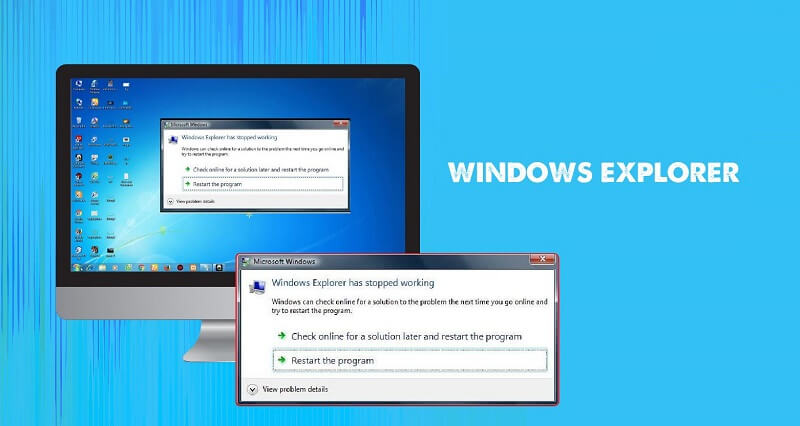 Cách khởi động phần mềm Windows Explorer