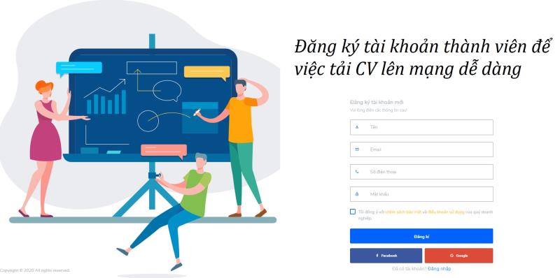 Tải CV xin việc lên mạng như thế nào?