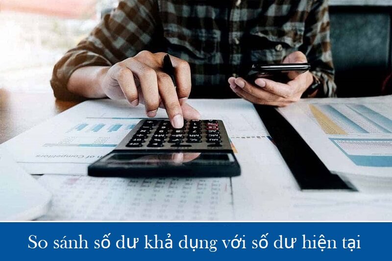 Số dư khả dụng được tính bằng công thức nào