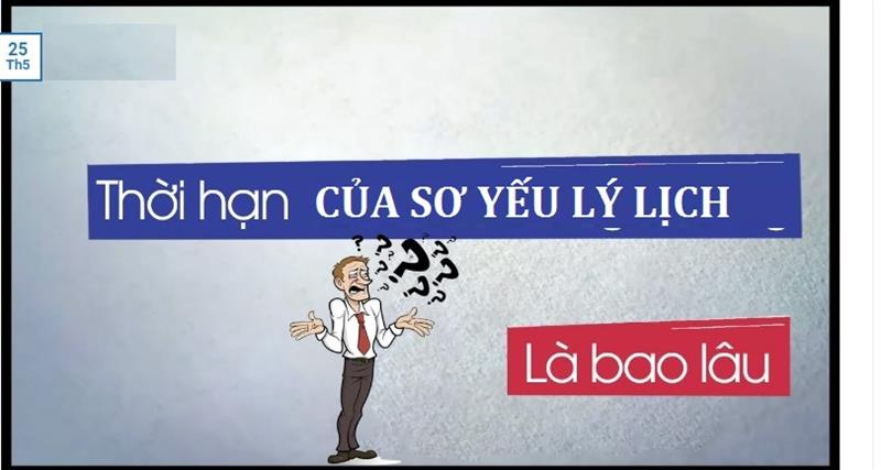Cách tính thời hạn cho bản sơ yếu lý lịch